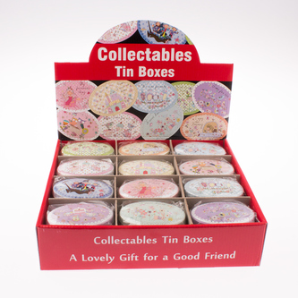 Sada plechových dóz - 24ks (mix designů)  (z) 0/12