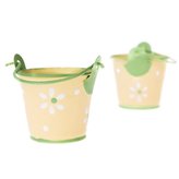 Kovový dekorační kyblík - sada 2ks, 12/192