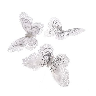 Textilní motýlci - sada 3ks, 6/180