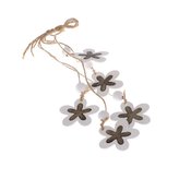 Dřevěná závěsná dekorace - květina - sada 5ks, 0/200