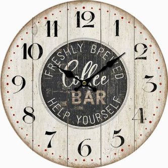 Dřevěné nástěnné hodiny, 0/12