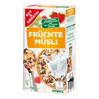 GG Ovocné müsli s 40% sušeného ovoce 750g