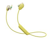 Sony WISP600 Sportovní  Bluetooth sluchátka do uší Extra Bass, NFC, ovladač s mikrofonem, žlutá