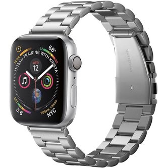 Spigen Modern Fit řemínek Apple Watch 45/44/42mm stříbrný