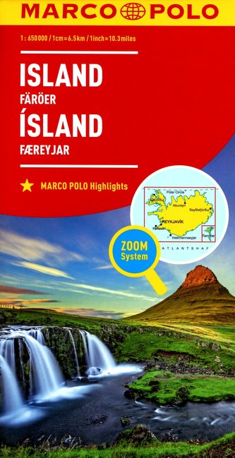 MARCO POLO Länderkarte Island, Färöer 1:650 000
