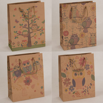 Papírová taška - sada 12 ks, 0/90