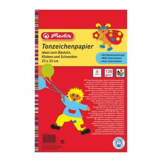Herlitz - Barevné papíry 33x23 cm, 20 listů