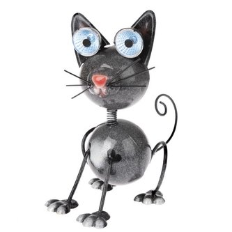 Zahradní kovová dekorace s LED na solár - pes, 0/12