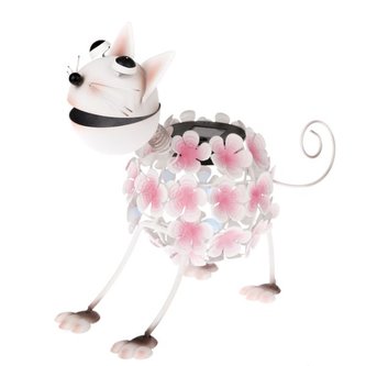 Zahradní kovová dekorace s LED na solár - pes, 0/8