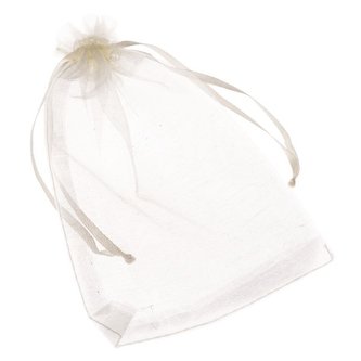 Sáček - béžový (organza) - sada 20ks, 0/1000