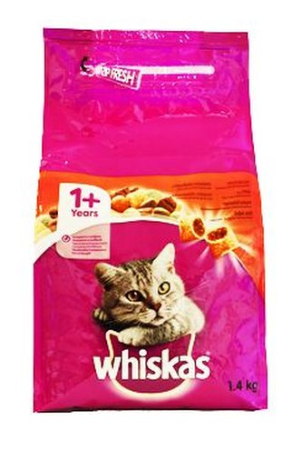 Whiskas Dry s hovězím masem 1,4kg