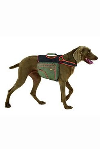 Batoh pro psy XL zelená/oranž. reflexní KAR