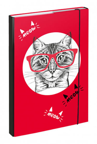 Desky na školní sešity A4 - Kočka