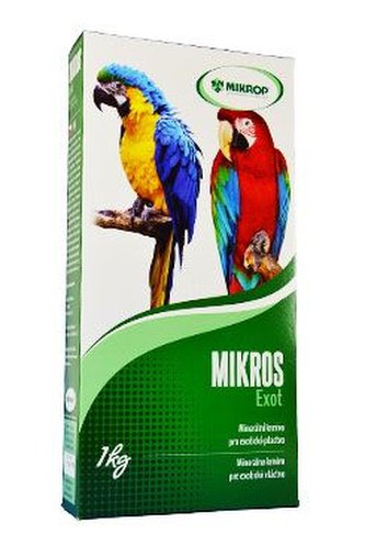 Mikros Exot pro papoušky plv 1kg krabička