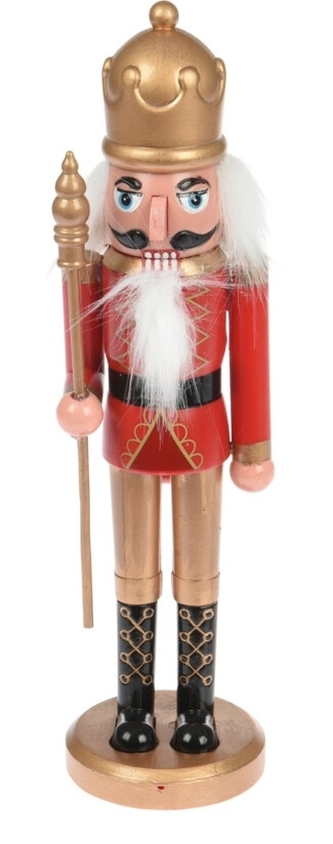 Louskáček červený král 28x7x7 cm