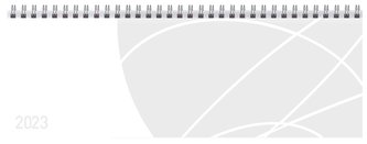 Tischquerkalender Professional Colourlux weiß 2023