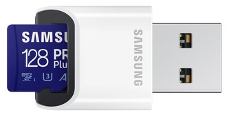 Samsung micro SDHC 128GB PRO Plus + USB adaptér