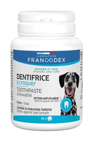 Francodex Žvýkací zubní pasta v tabletách pes 20tbl