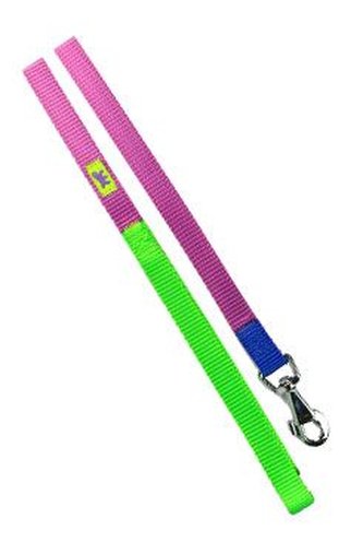 Vodítko nylon CLUB G 15mmx120cm fialovo-zelené FP 1ks