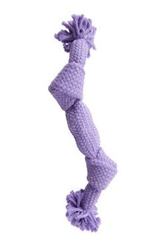 Hračka pes BUSTER Pískací lano, fialová, 35 cm, M