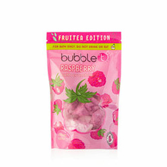 Bubble T Cosmetics Šumivé kousky do koupele Raspberry (Bath Crumble) 250 g woman