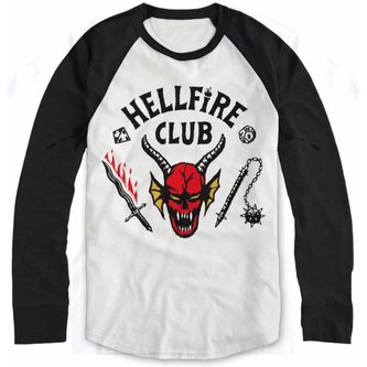 Tričko Stranger Things - Hellfire Club 2XL, tříčtvrteční rukáv