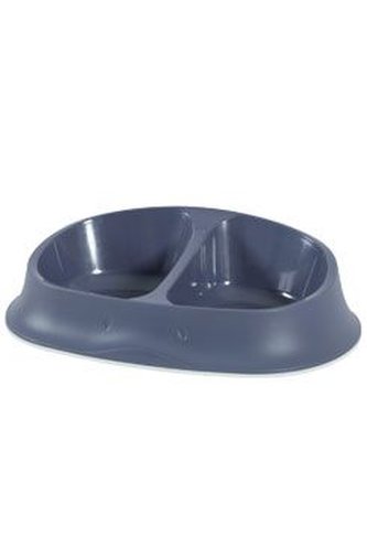 Miska plast dvojmiska kočka SMART 2x0,25l antrac Zolux