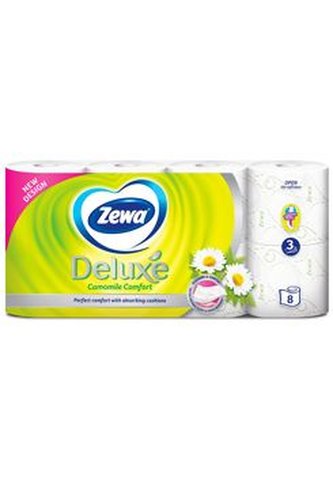Wc toaletní papír ZEWA Deluxe Aqua Tube Camomile3V 8ks