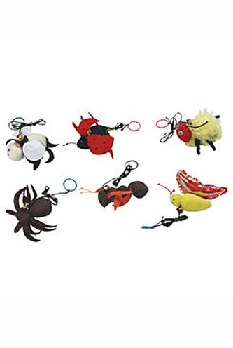 Hračka kočka hmyz plyšový se zvukem 6x5x3cm KAR