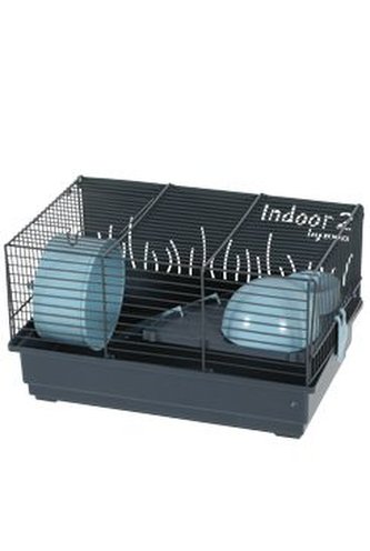 Klec křeček INDOOR 2 40cm modrá/šedá s výbavou Zolux