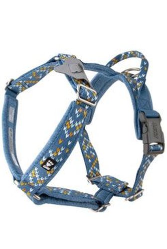 Postroj Y Hurtta Razzle Dazzle modrý 80-100