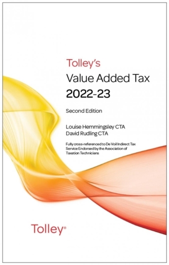 Tolley's Value Added Tax 2022-2023 (Second edition only)