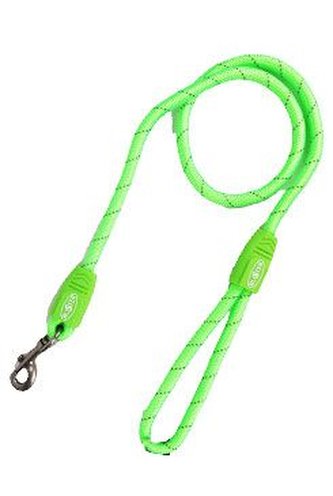 Vodítko BUSTER Reflective lanové 120cm/13mm limetkové