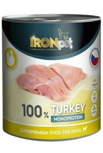 IRONpet Dog Turkey konzerva 800g