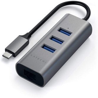 Satechi 2-IN-1 USB-C hub vesmírně šedý