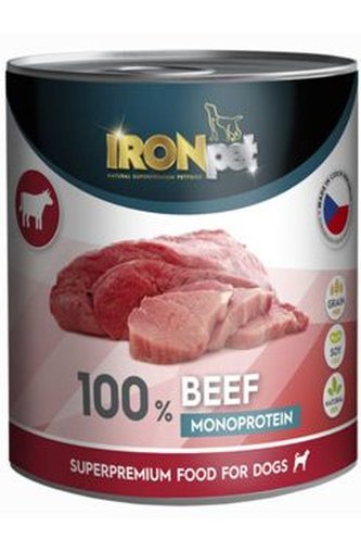 IRONpet Dog Beef konzerva 800g