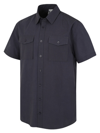 Pánská košile s krátkým rukávem Grimy M tm. modrá - XL