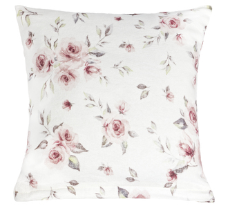 Povláček flanelový - růžová růže - 40x40cm