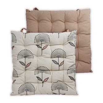 HOME ELEMENTS Podsedák prošívaný 40x40 cm, Pampeliška