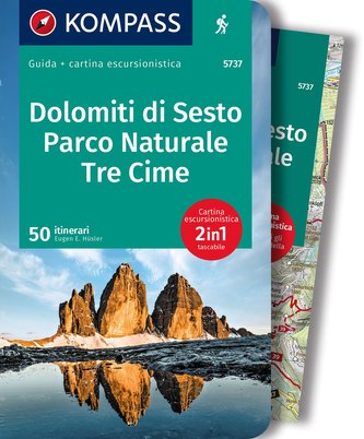 KOMPASS guida escursionistica 5737 Dolomiti di Sesto, Parco Naturale Tre Cime, italienische Ausgabe