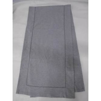 HOME ELEMENTS Prostírání běhoun 33x130 cm, světle a tmavě šedá z recyklované bavlny