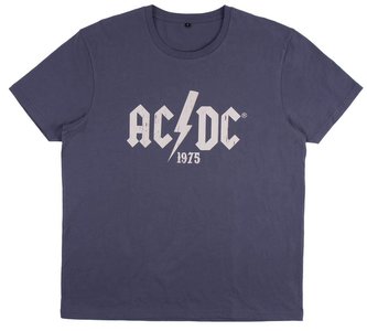 Pánské tričko AC/DC: 1975 (M) modrá bavlna