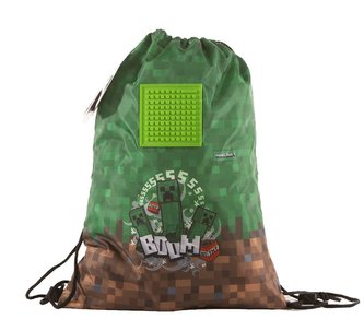 Pytlík se šňůrkami - Minecraft: Creeper (32 x 41 x 1 cm)
