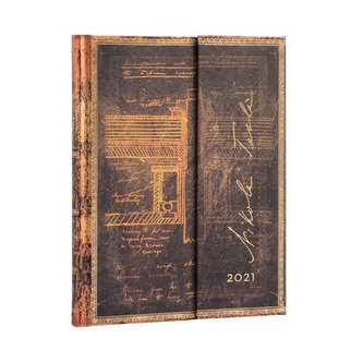 Paperblanks Diář - Tesla, Sketch of a Turbine / ultra