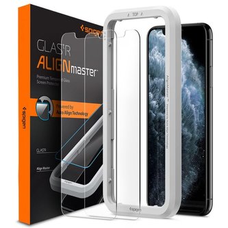 Spigen 2D tvrzené sklo Align Glas.tR Apple iPhone 11 Pro/XS/X 2 ks