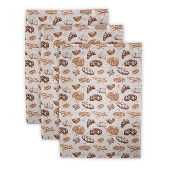 HOME ELEMENTS Sada 3 utěrek 50*70 cm, Pečivo