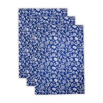 HOME ELEMENTS Sada 3 utěrek 50*70 cm, Modrotisk