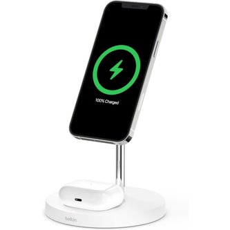 Belkin BOOST CHARGE PRO 2v1 nabíjecí stojánek 15W bílý