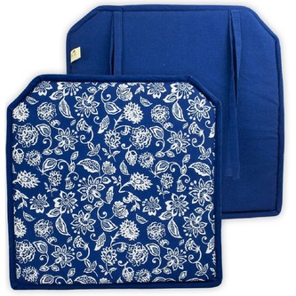 HOME ELEMENTS Podsedák 40*40 cm, Modrotisk