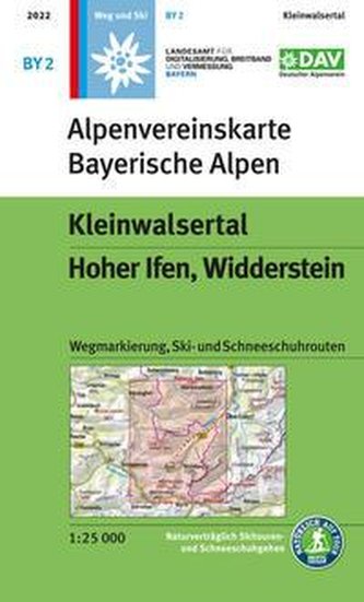 Kleinwalsertal, Hoher Ifen, Widderstein 1:25 000